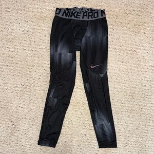 Nike Pro Black and Gray Men's tights